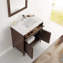 Fresca Cambridge 30" Antique Coffee Traditional Bathroom Vanity with Mirror 5