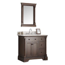 Fresca Kingston 36" Antique Coffee Traditional Bathroom Vanity with Mirror