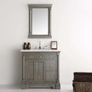 Fresca Kingston 36" Antique Silver Traditional Bathroom Vanity with Mirror 3