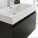 Fresca Mezzo 30" Black Wall Hung Modern Bathroom Vanity with Medicine Cabinet 5