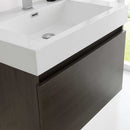 Fresca Mezzo 30" Gray Oak Wall Hung Modern Bathroom Vanity with Medicine Cabinet 4