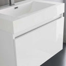 Fresca Mezzo 30" White Wall Hung Modern Bathroom Vanity with Medicine Cabinet 4