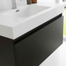 Fresca Mezzo 36" Black Wall Hung Modern Bathroom Vanity with Medicine Cabinet 4
