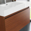 Fresca Mezzo 36" Teak Wall Hung Modern Bathroom Vanity with Medicine Cabinet 4