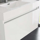 Fresca Mezzo 36" White Wall Hung Modern Bathroom Vanity with Medicine Cabinet 4
