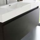Fresca Mezzo 48" Black Wall Hung Modern Bathroom Vanity with Medicine Cabinet 4