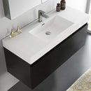 Fresca Mezzo 48" Black Wall Hung Modern Bathroom Vanity with Medicine Cabinet 5