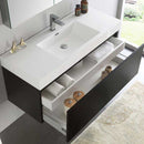 Fresca Mezzo 48" Black Wall Hung Modern Bathroom Vanity with Medicine Cabinet 6