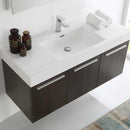 Fresca Vista 48" Gray Oak Wall Hung Modern Bathroom Vanity with Medicine Cabinet 6