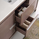 Fresca Allier 60" Gray Oak Modern Single Sink Bathroom Vanity with Mirror 5