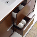 Fresca Allier 60" Wenge Brown Modern Single Sink Bathroom Vanity with Mirror 5