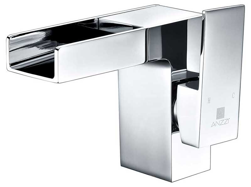 Anzzi Zhona Single Handle Bathroom Sink Faucet in Polished Chrome