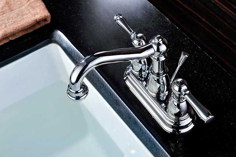 Anzzi Edge 2-Handle Bathroom Sink Faucet in Polished Chrome 6