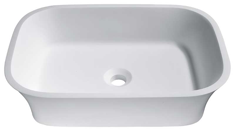 Anzzi Ajeet Solid Surface Vessel Sink in White LS-AZ301 3