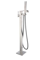 Anzzi Angel 2-Handle Claw Foot Tub Faucet with Hand Shower in Brushed Nickel FS-AZ0044BN 18