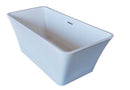 Anzzi Arden 66.5 in. One Piece Acrylic Freestanding Bathtub in Glossy White 6