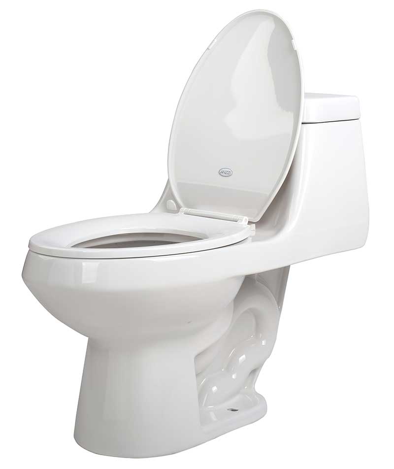 Anzzi Zeus 1-piece 1.28 GPF Single Flush Elongated Toilet in White T1-AZ058 21