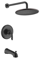Anzzi Meno Series Single-Handle 1-Spray Tub and Shower Faucet in Oil Rubbed Bronze