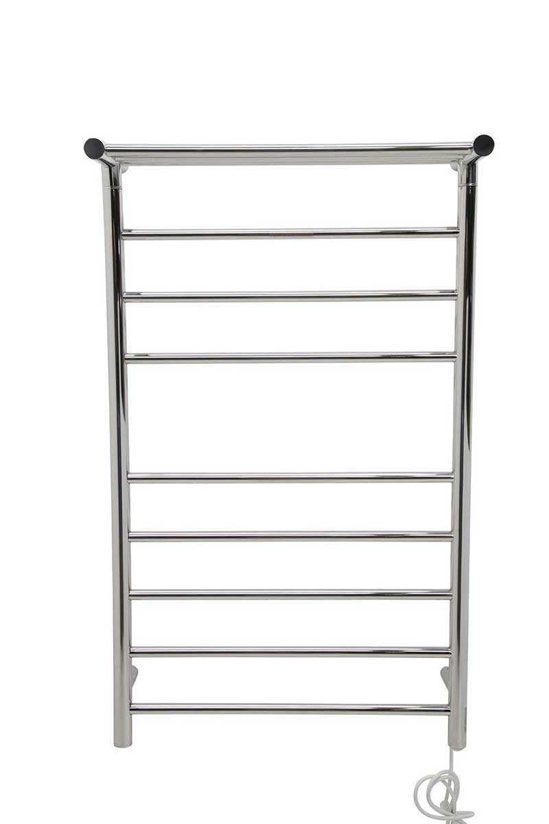 Anzzi Eve 8-Bar Stainless Steel Wall Mounted Electric Towel Warmer Rack in Polished Chrome  3