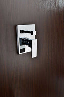 Anzzi Mezzo Series Single Handle Wall Mounted Showerhead and Bath Faucet Set in Polished Chrome 4