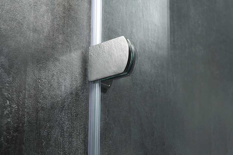 Anzzi Emperor Series Right Side 55.11 in. x 78.74 in. Semi-Frameless Hinged Shower Door in Chrome with Handle SD-AZ35CH-R 8