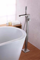 Anzzi Union 2-Handle Claw Foot Tub Faucet with Hand Shower in Brushed Nickel FS-AZ0059BN 2