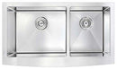 Anzzi ELYSIAN Farmhouse Stainless Steel 36 in. 0-Hole Kitchen Sink and Faucet Set with Opus Faucet in Polished Chrome 11