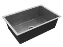 Anzzi Tereus Drop-in Handmade Copper 30 in. 0-Hole Single Bowl Kitchen Sink in Hammered Nickel SK-023 6