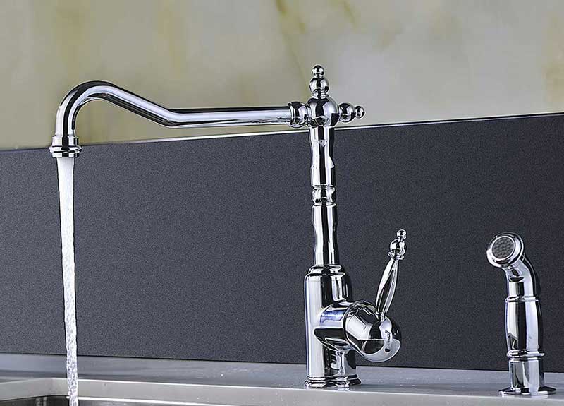 Anzzi ELYSIAN Farmhouse Stainless Steel 36 in. 0-Hole Kitchen Sink and Faucet Set with Locke Faucet in Polished Chrome 3