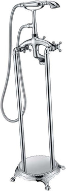 Anzzi Tugela 3-Handle Claw Foot Tub Faucet with Hand Shower in Polished Chrome FS-AZ0052CH 19