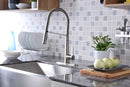 Anzzi Apollo Single Handle Pull-Down Sprayer Kitchen Faucet in Brushed Nickel KF-AZ188BN 2