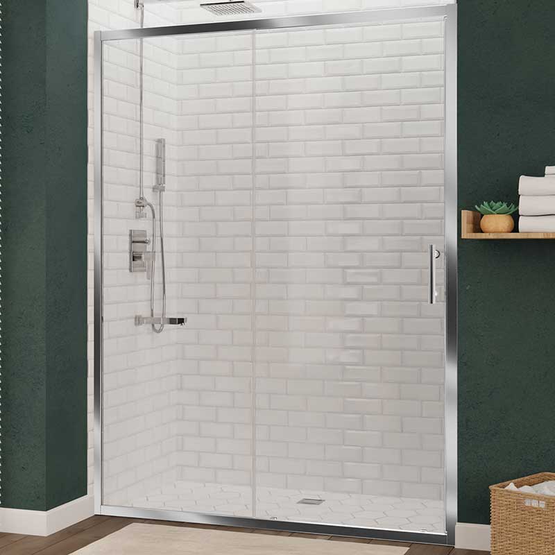 Anzzi Halberd 60 in. x 72 in. Framed Shower Door with TSUNAMI GUARD in Polished Chrome SD-AZ052-02CH