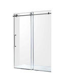 Anzzi Leon Series 60 in. by 76 in. Frameless Sliding Shower Door in Brushed Nickel with Handle SD-AZ8077-02CH 5