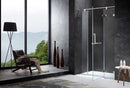 Anzzi Emperor Series Right Side 55.11 in. x 78.74 in. Semi-Frameless Hinged Shower Door in Chrome with Handle SD-AZ35CH-R 2