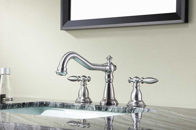 Anzzi Patriarch 8" Widespread Bathroom Sink Faucet in Brushed Nickel L-AZ179BN 2