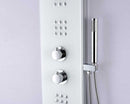 Anzzi VELD Series 64 in. Full Body Shower Panel System with Heavy Rain Shower and Spray Wand in White 3