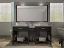 Ariel Bath Kennedy 73" Double Sink Vanity Set in Espresso