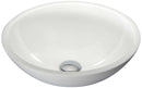 Anzzi Warika Series Vessel Sink in White LS-AZ8091