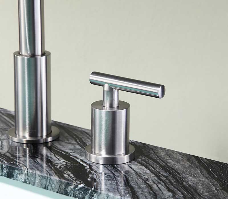 Anzzi Roman 8 in. Widespread 2-Handle Bathroom Faucet in Brushed Nickel L-AZ190BN 6