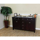 Bellaterra Home Delaney 62" Double Vanity Set