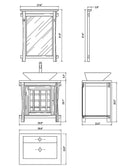 Bellaterra Home Tompkins 29.9" Single Vanity Set 7