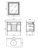 Bellaterra Home Wheeler 38.2" Single Vanity Set 7