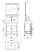 Bellaterra Home Ramsey 31.5" Single Vanity Set 8