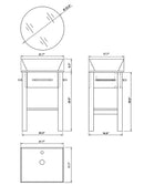 Bellaterra Home Browning 24.2" Single Vanity Set 5