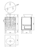 Bellaterra Home Chandler 22" Single Vanity Set 8