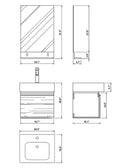 Bellaterra Home Mason 41" Double Vanity Set 5