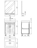 Bellaterra Home Graham 22.8" Single Vanity Set 6