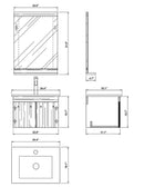 Bellaterra Home Fairfax 24.4" Vanity Set 4