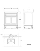 Bellaterra Home Bailey 32" Single Vanity Set 5