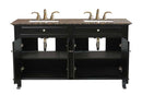 Bellaterra Home Lewis 62" Double Vanity Set 4